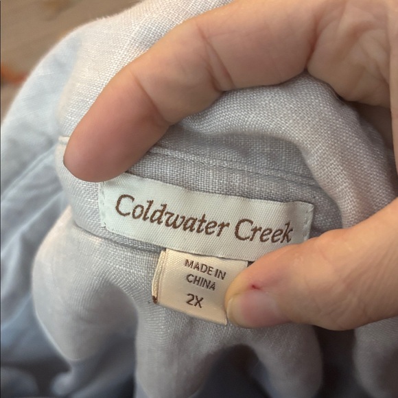 Coldwater Creek Floral Spring Linen Blazer - Picture 3 of 4